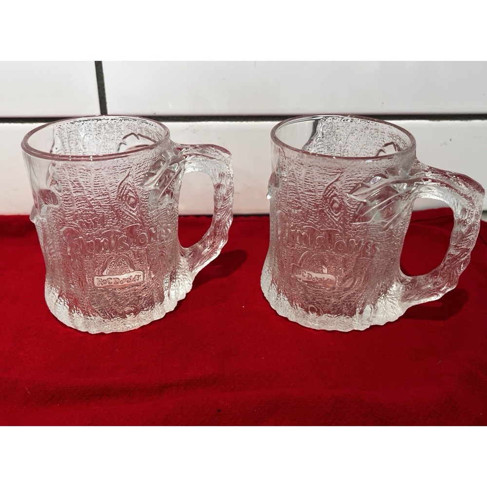 Vintage set of Nine (9) The Flintstones McDonald's Glass Mugs 1993 - Picture 13 of 14